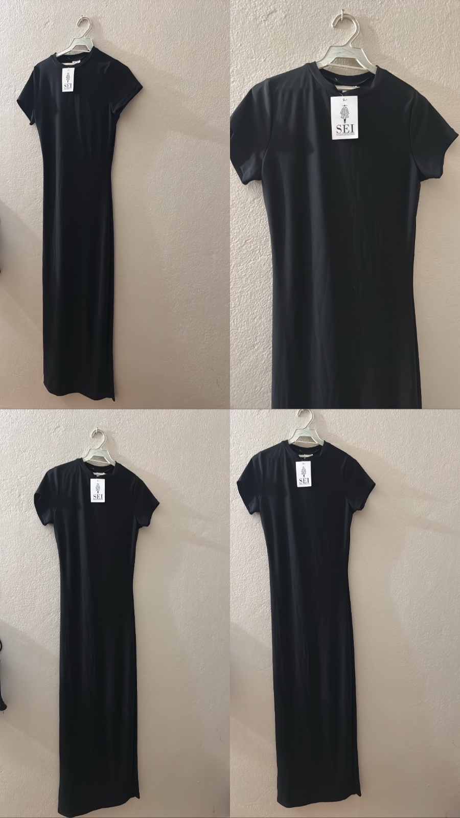 Robe neuf noir ajusté