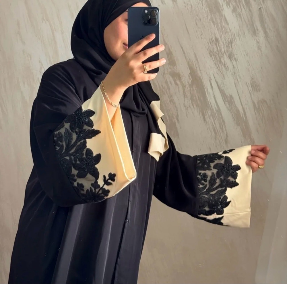 Abaya khlijia avec son folard