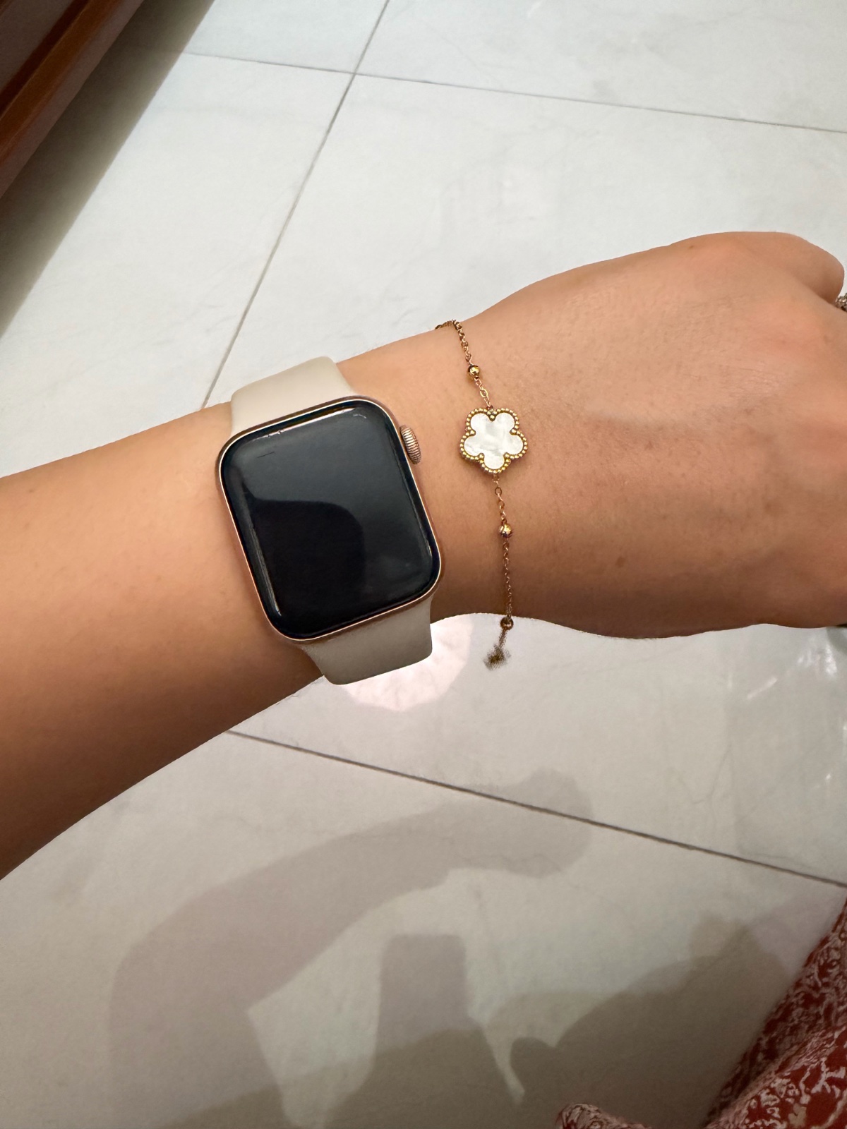 Bracelet fleur - acier inoxydable