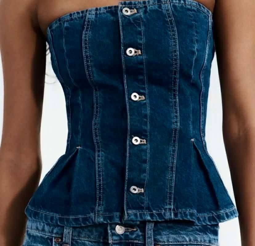 Bustier jean 