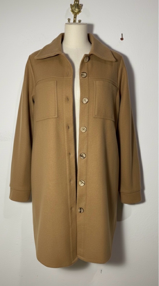 Surchemise oversized mi longue en cachemire 