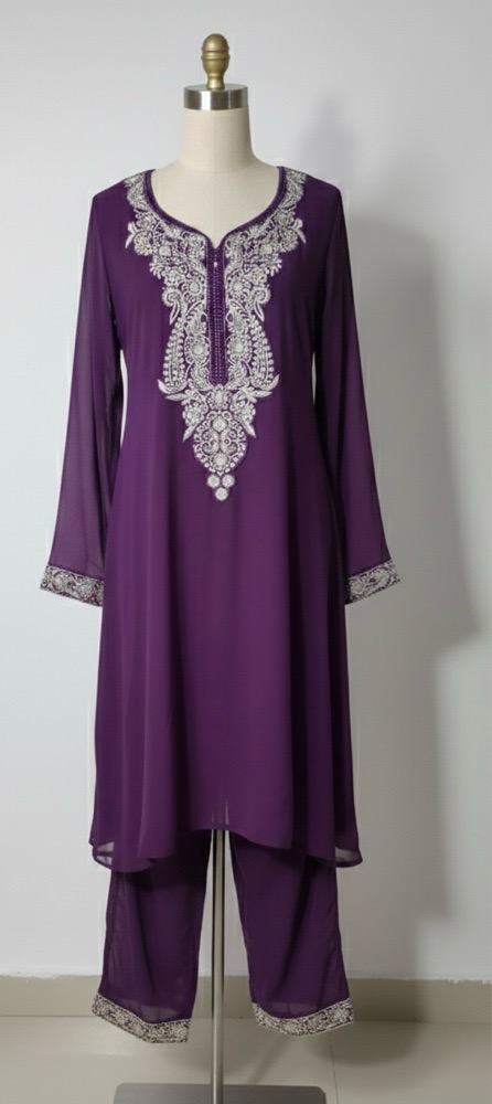 Traditional Pakistani Shalwar Kameez