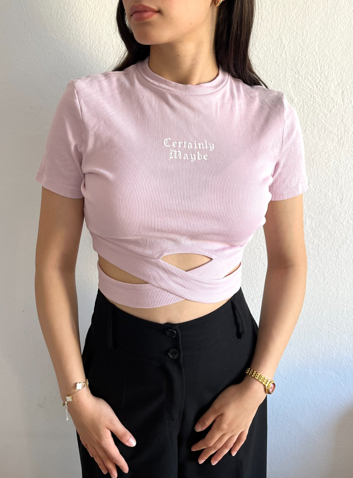 Top rose Taille S/M
