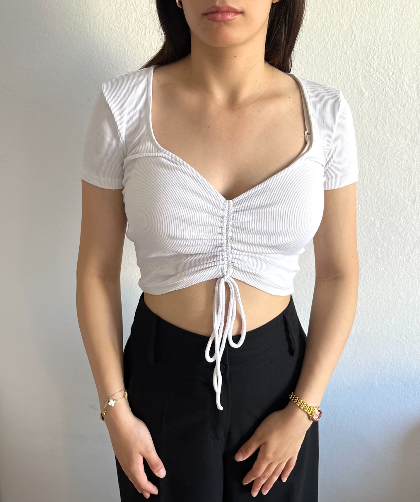 Crop top blanc Taille S/M