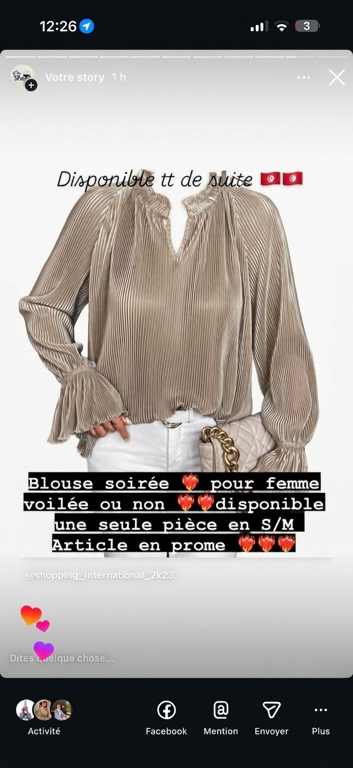 Blouse soiree