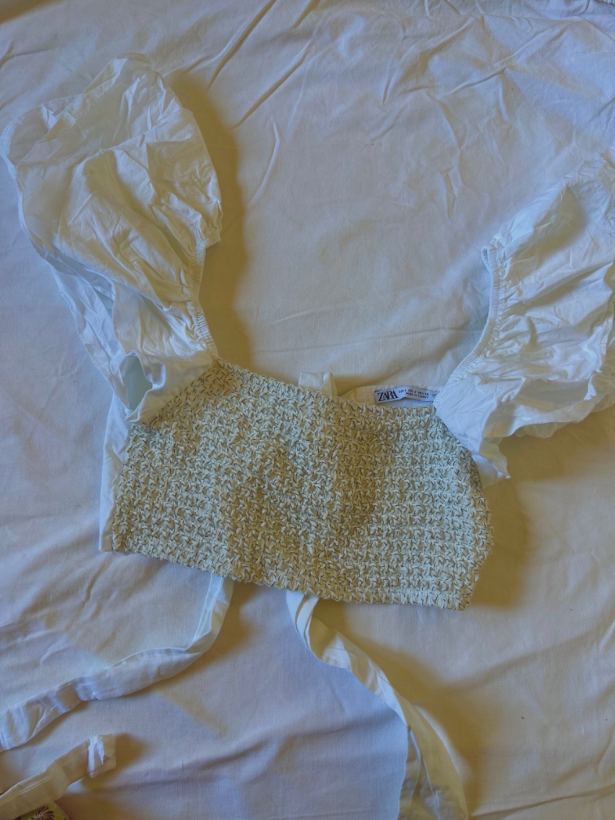 Haut blanc zara 