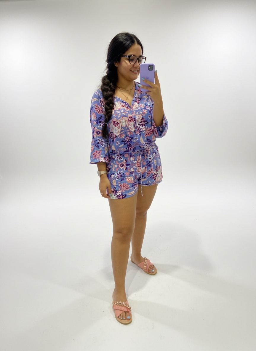 Combishort fleuri