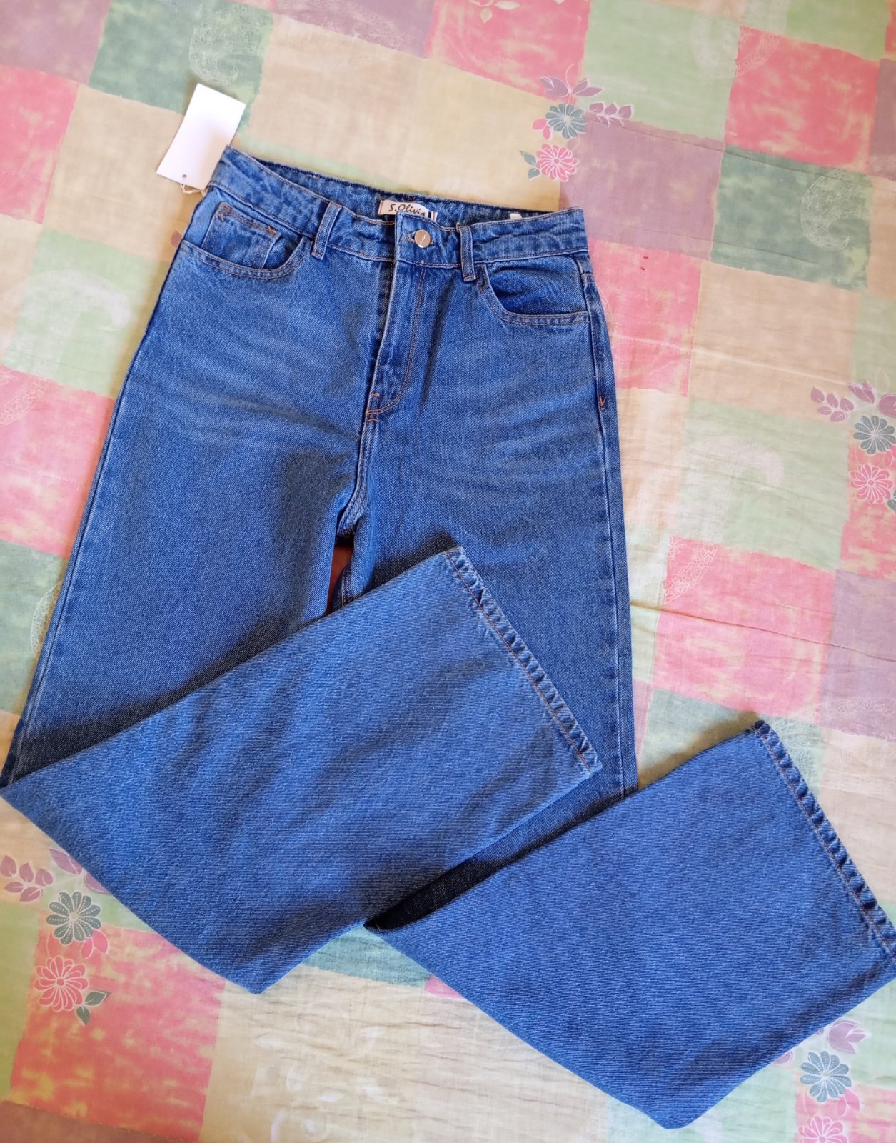Pantalon large taille haute 