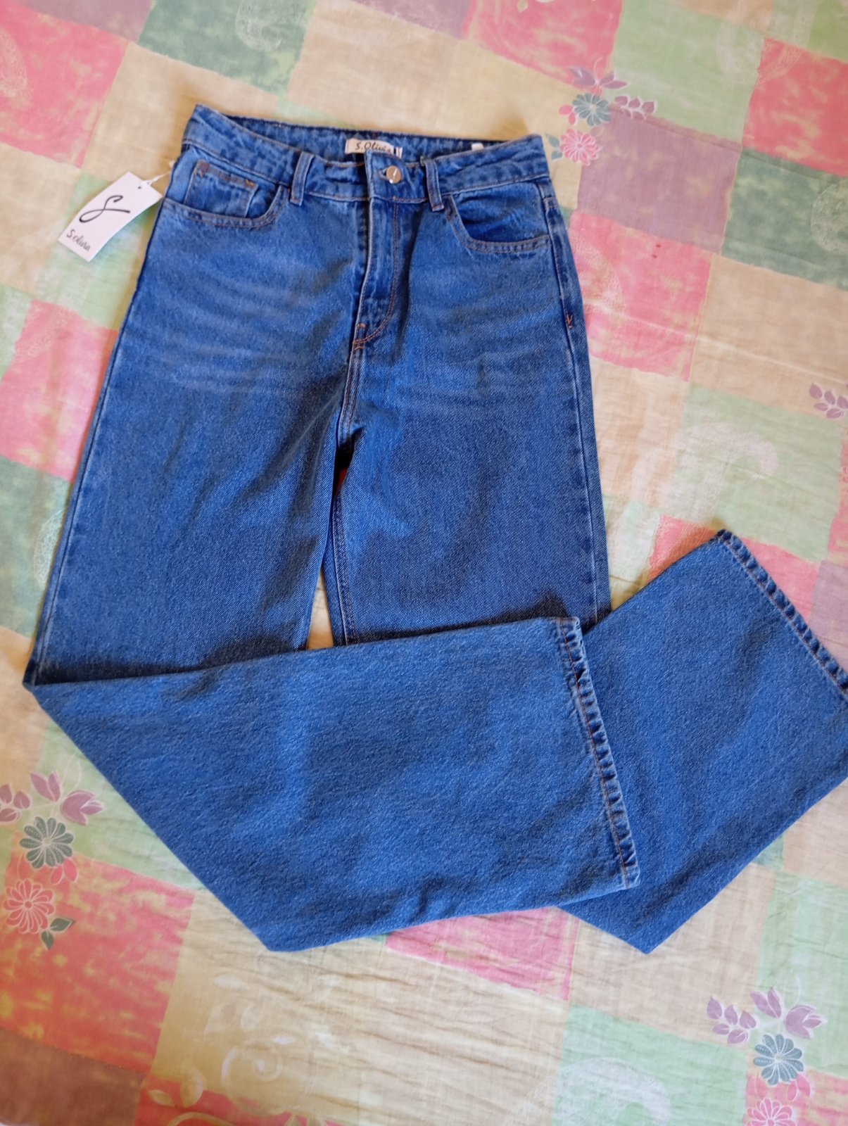 Pantalon large taille haute 