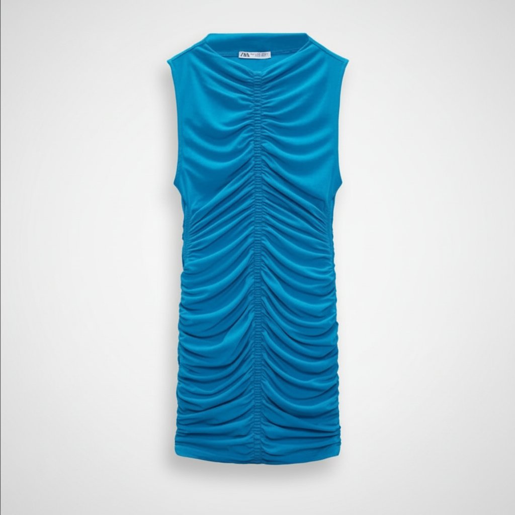 Robe en Bleu zara