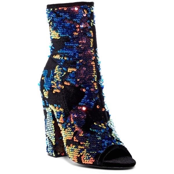 Bottines en sequins call it spring
