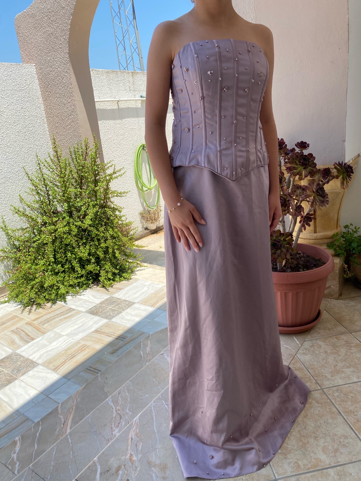Robe effet satinée (soirée)