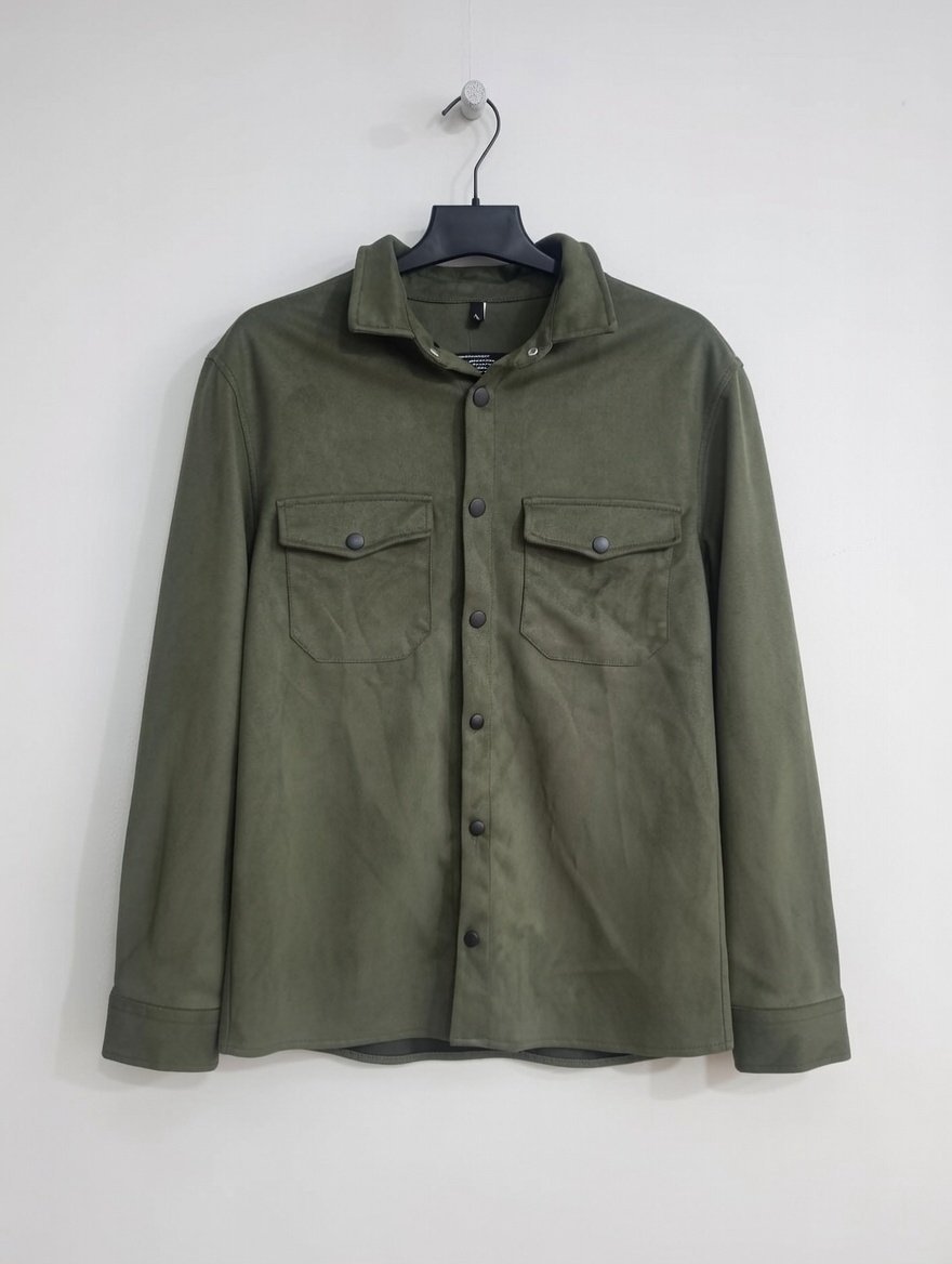 Surchemise col mao kaki
