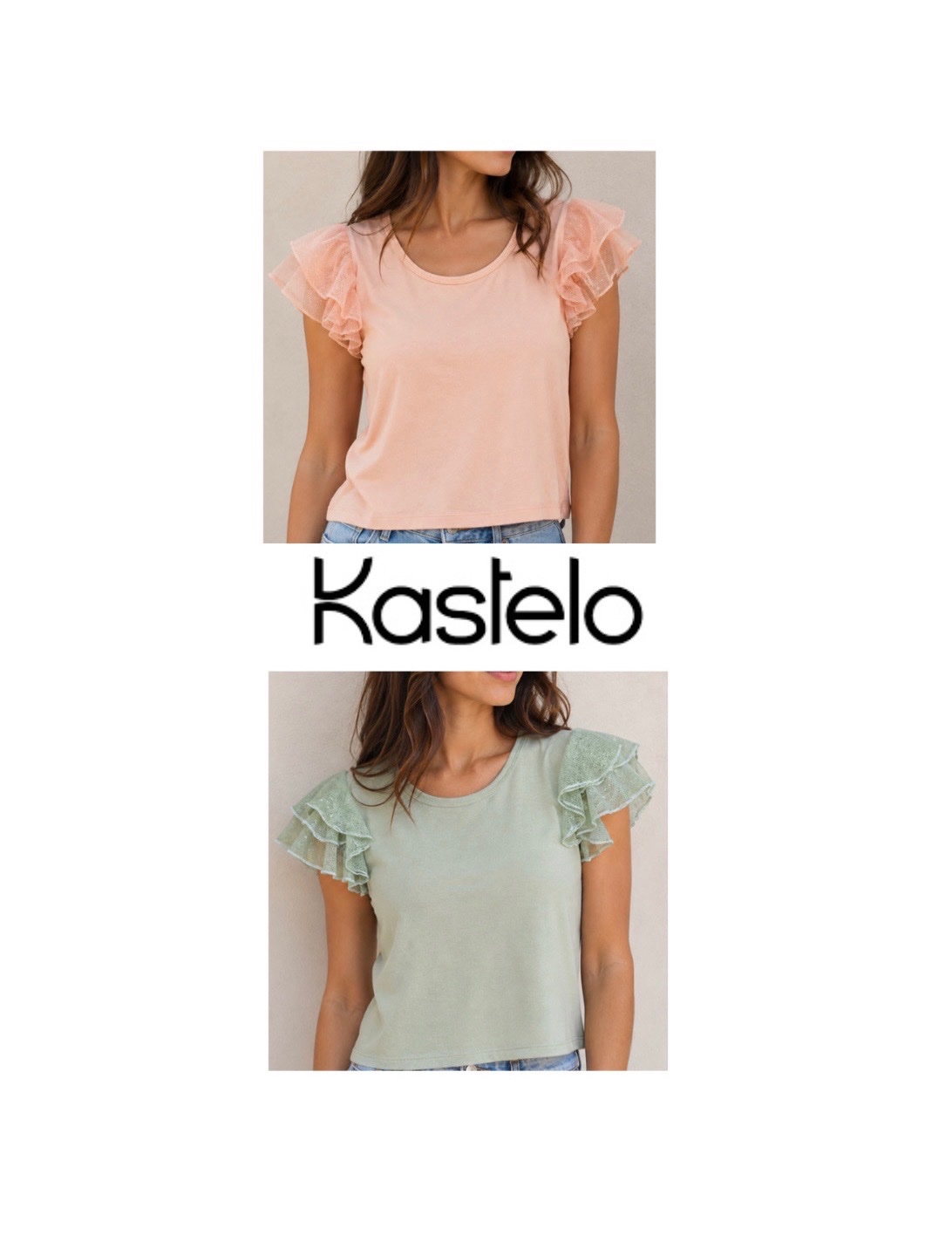 Lot 2 T-shirt KASTELO💕💚
