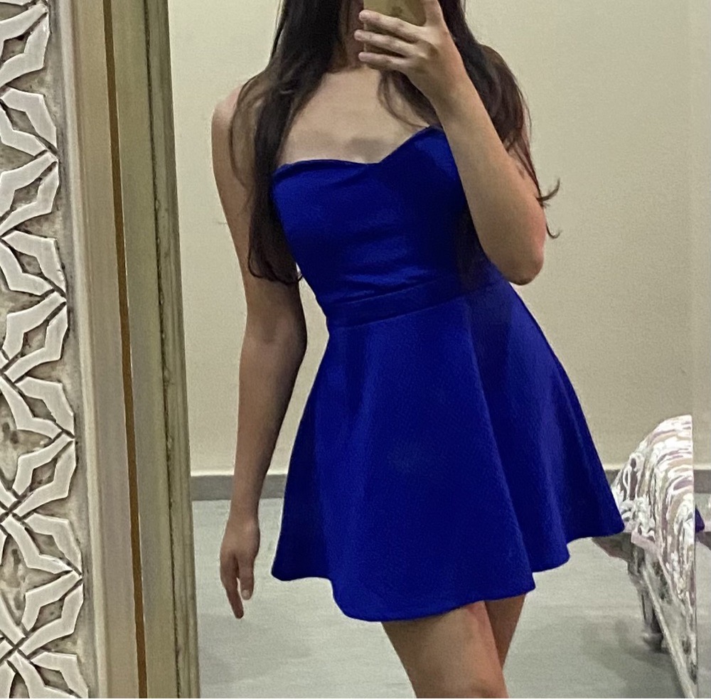 robe soiree bleu roi