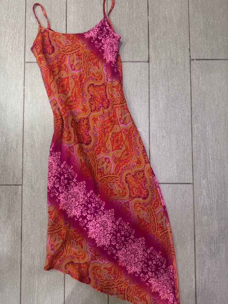 Vintage asymmetrical boho dress