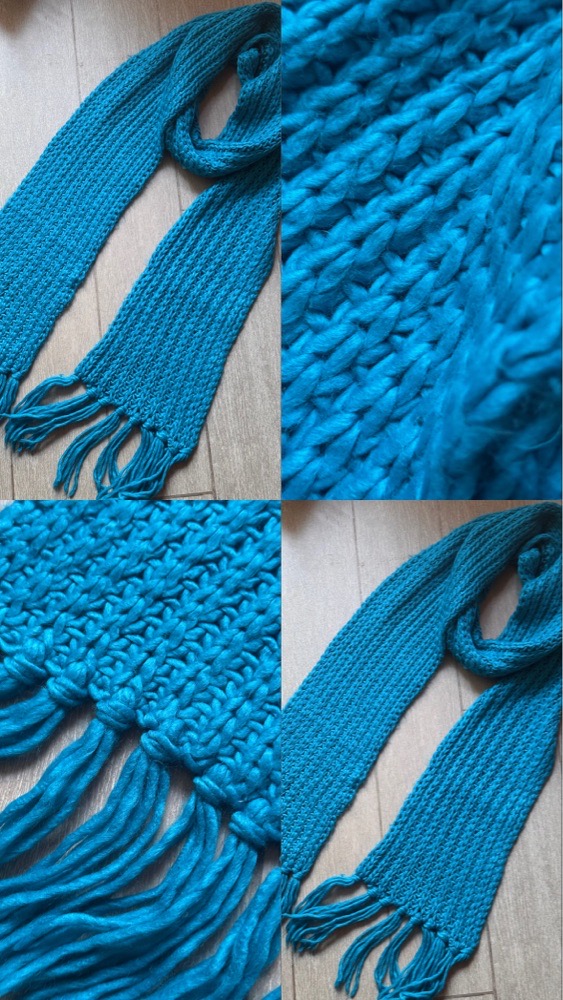Echarpe bleu turquoise