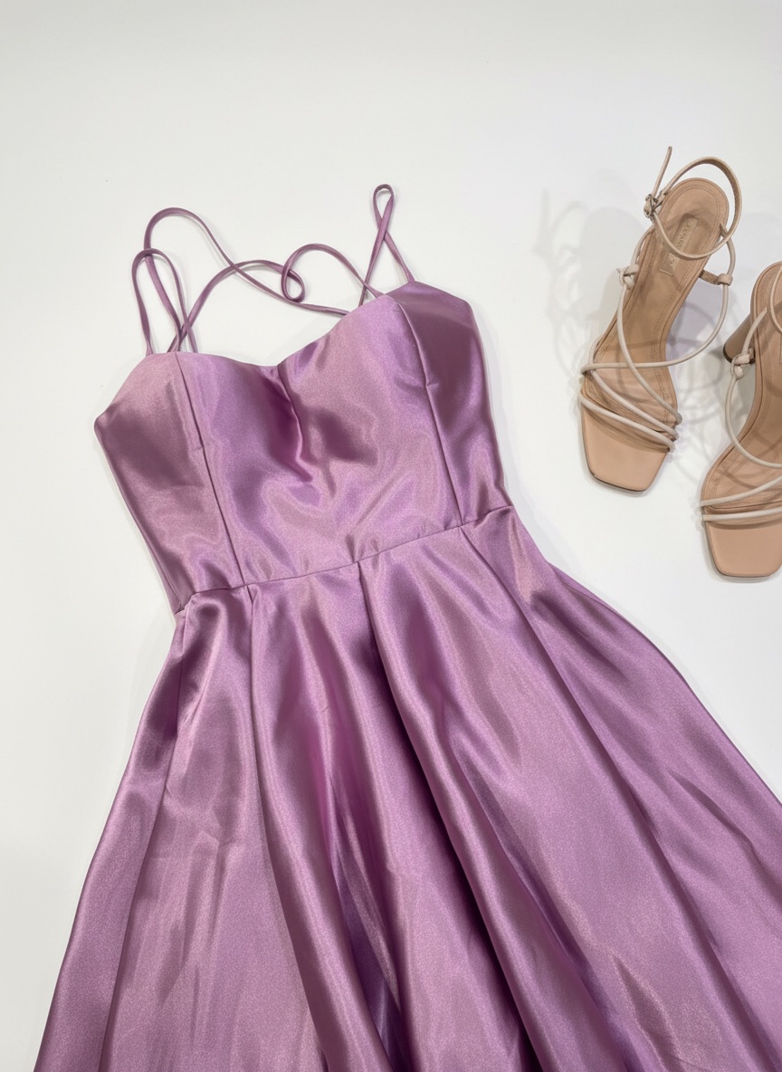 Robe soiree satinee