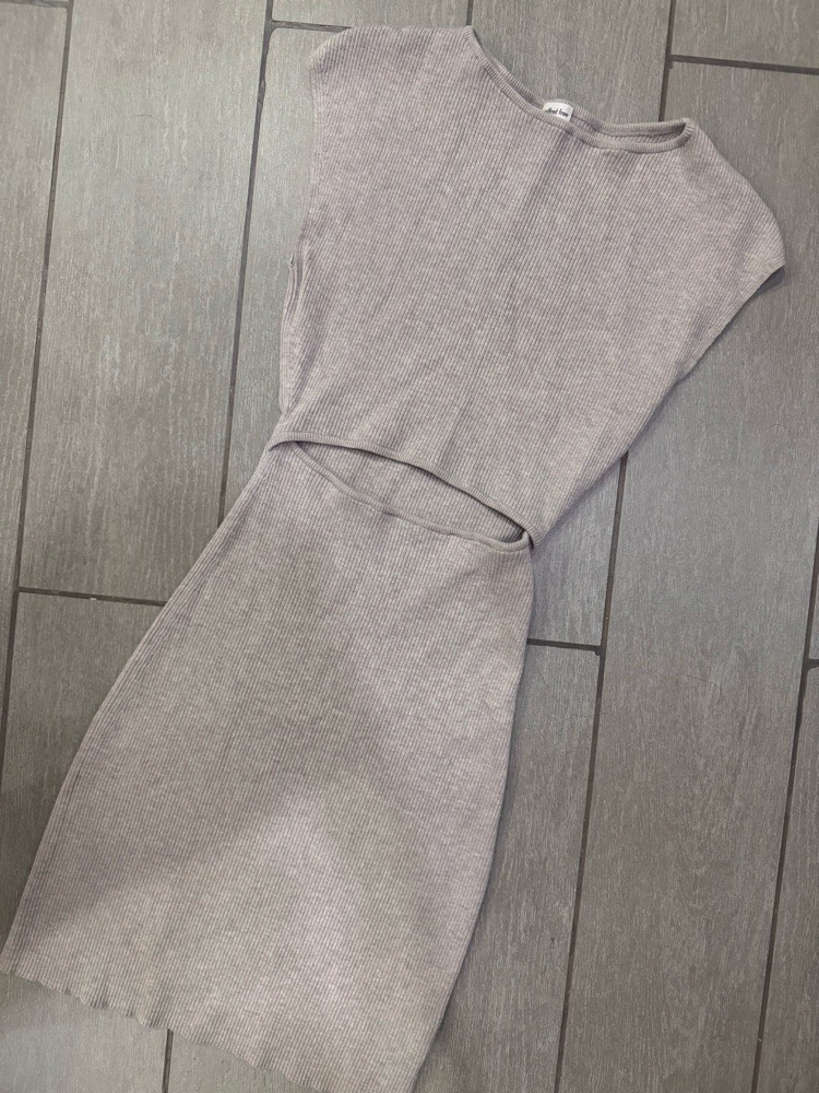 robe beige moulante style haut jupe
