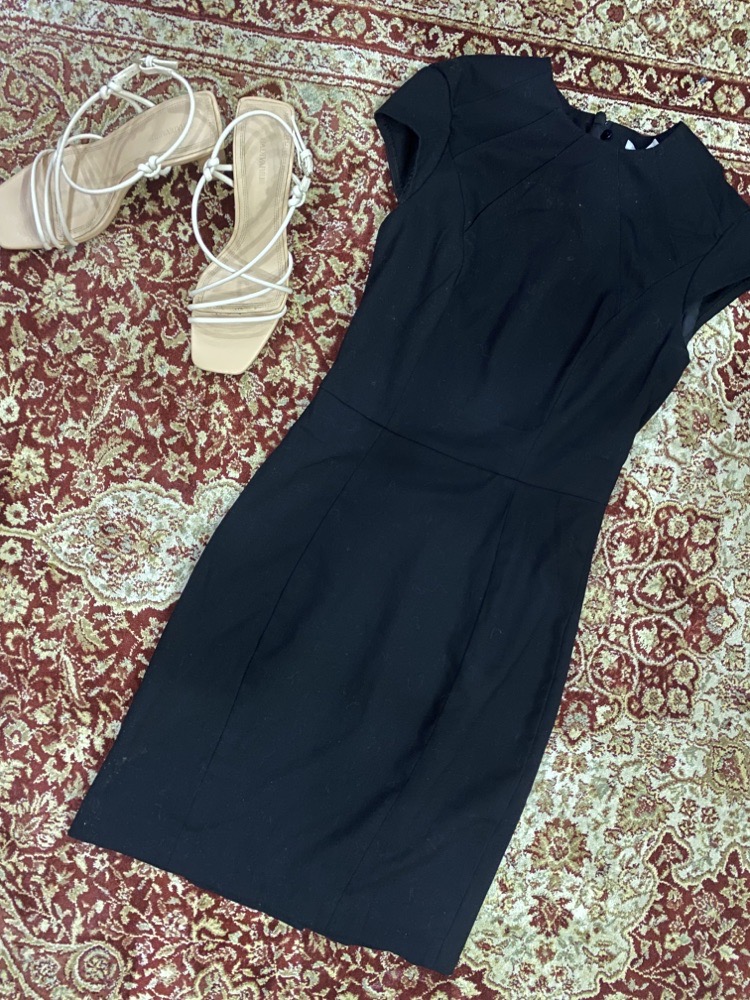 robe moulante noir