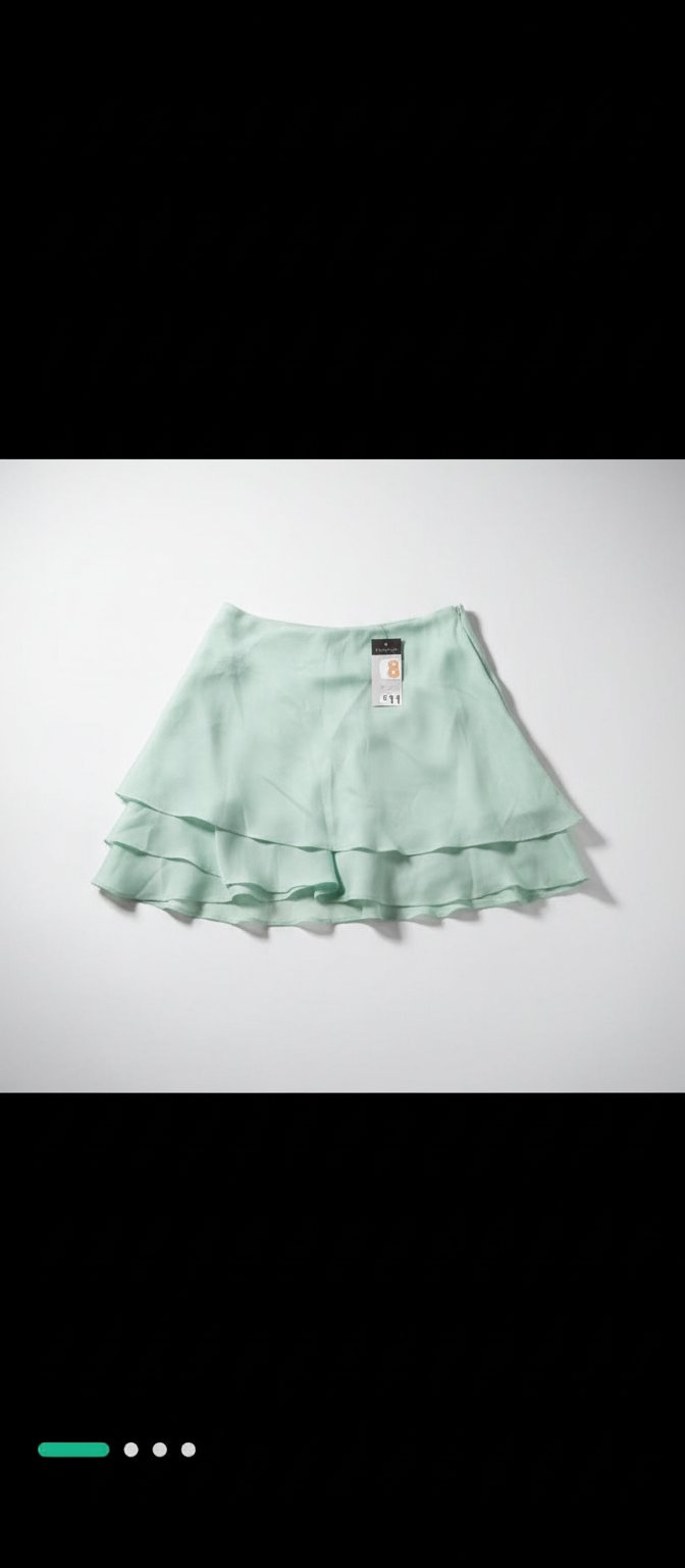 Jupe Mini vert d'eau taille 38 neuve