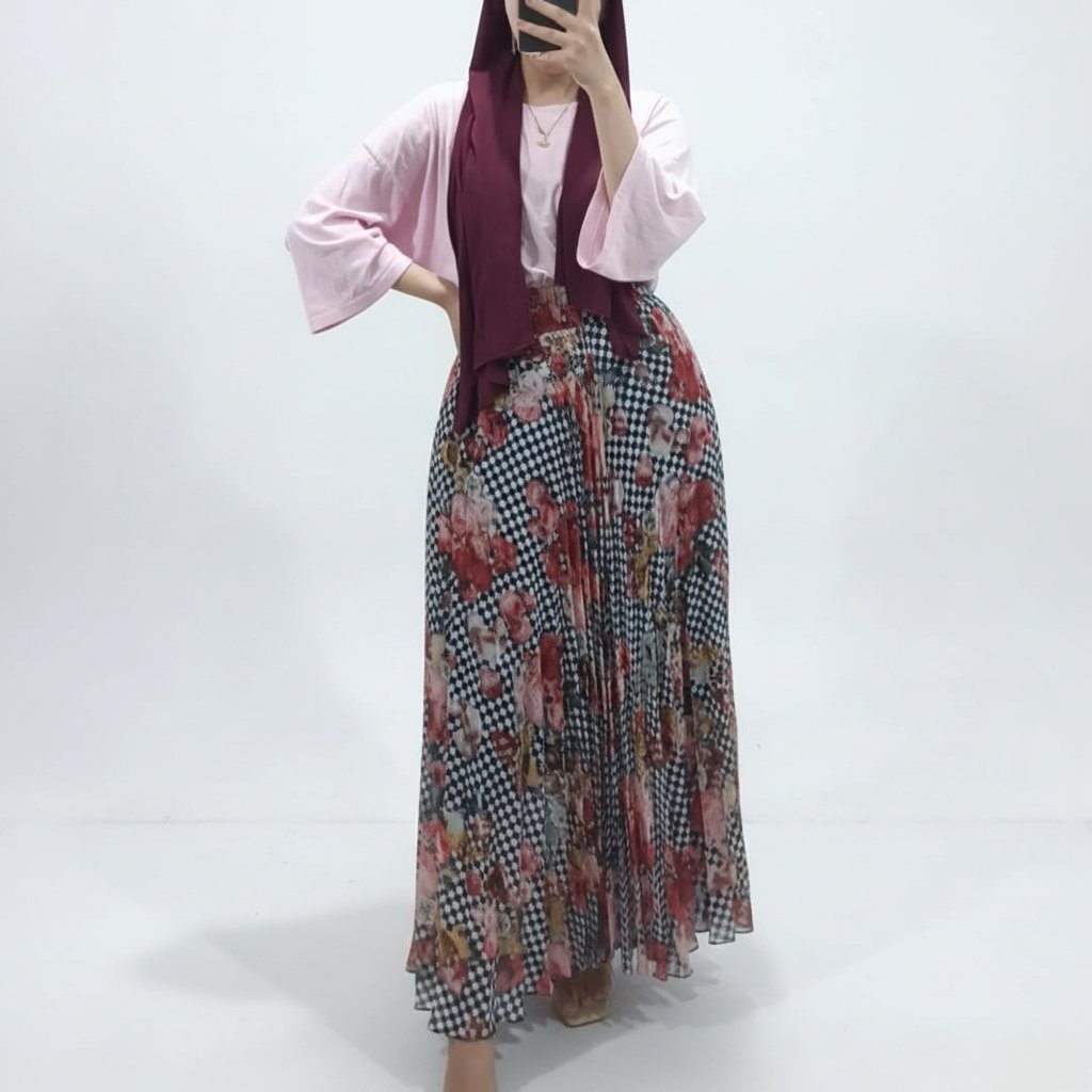 Jupe plissée taille s