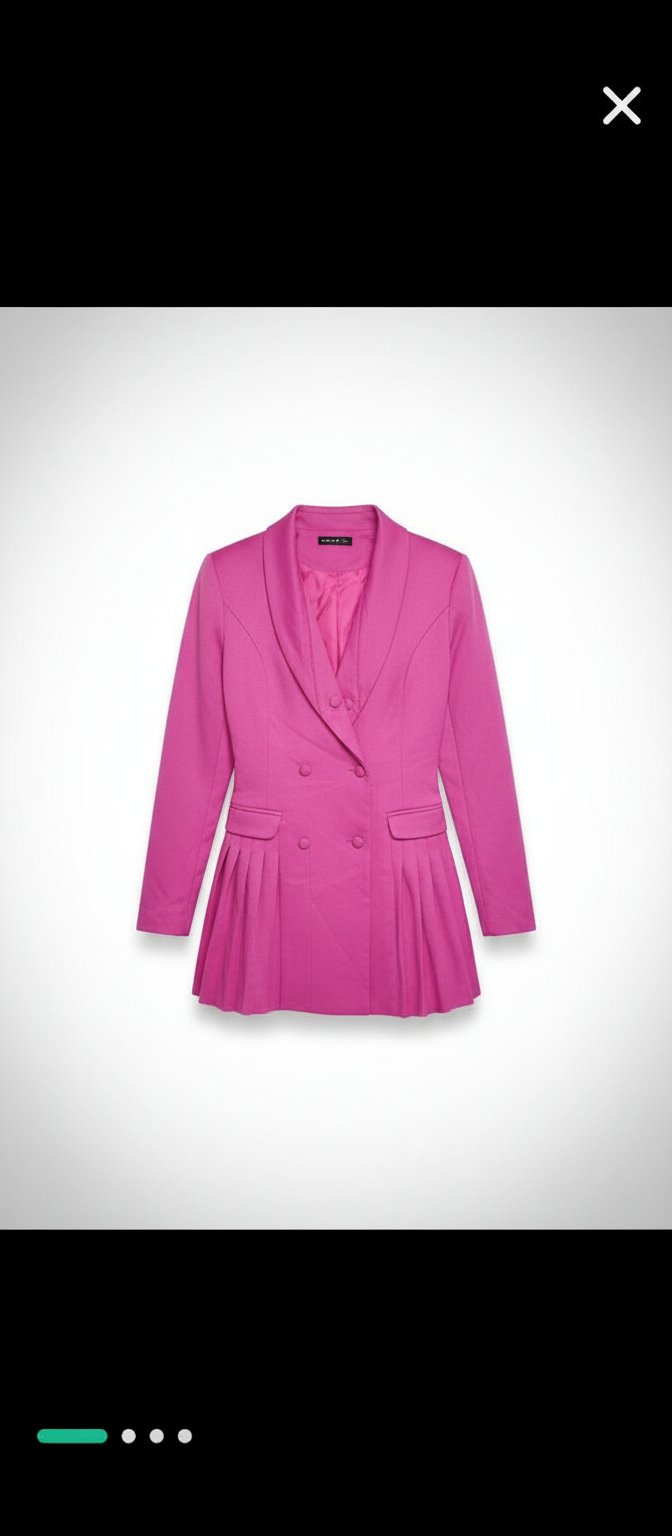 Robe blazer rose taille xs jdida