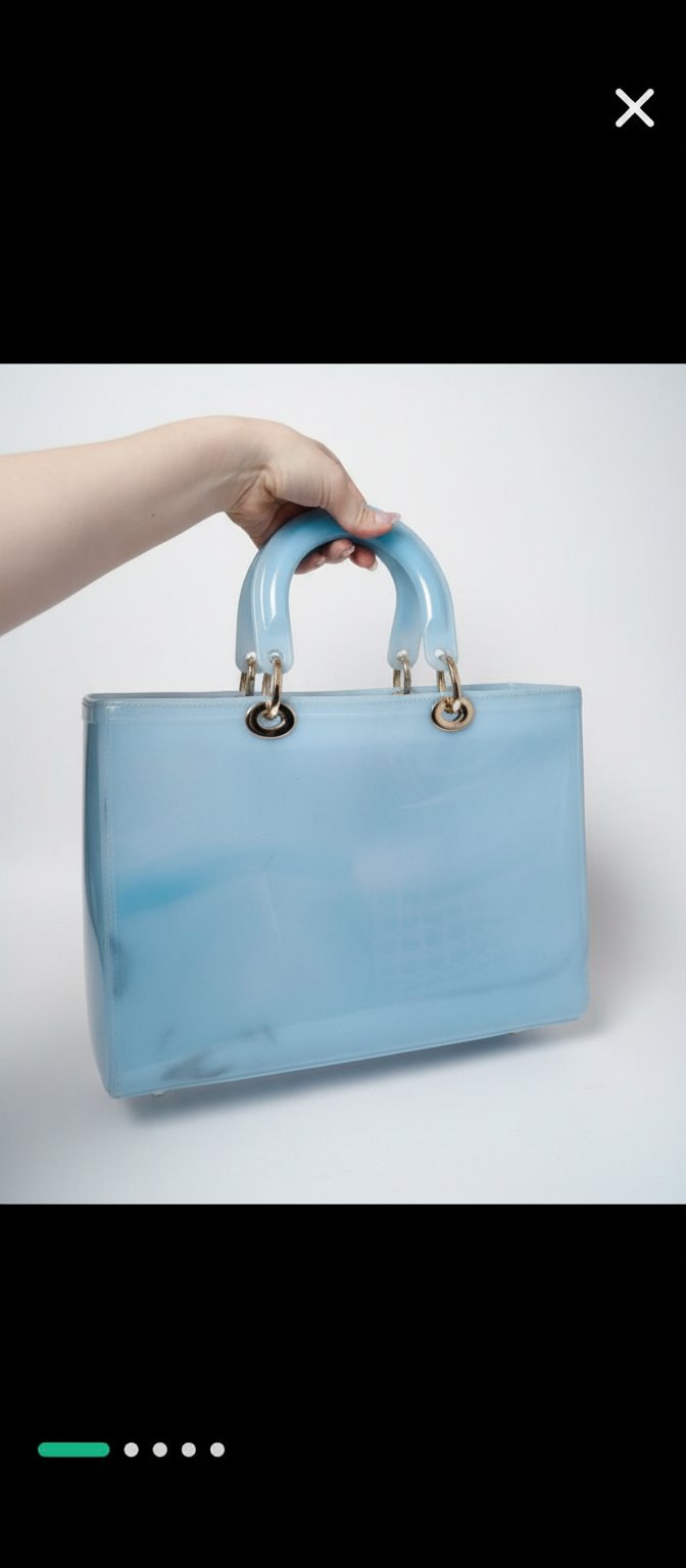 Sac plastique Bleu ciel 
