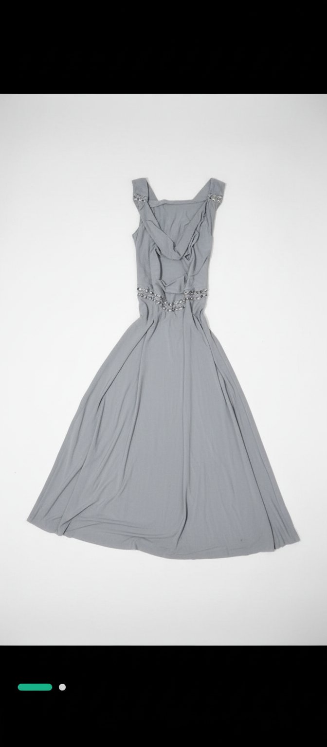 Robe soirée gris