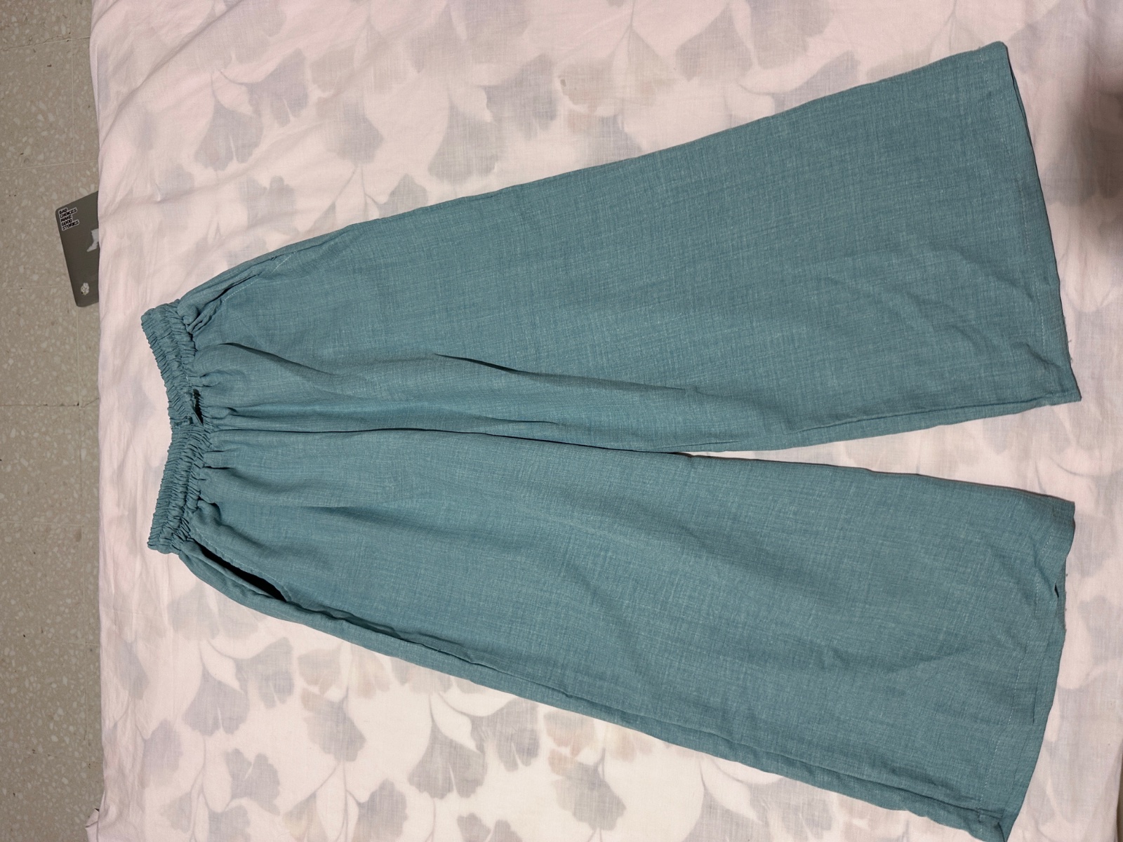 Pantalon bleu turquoise 