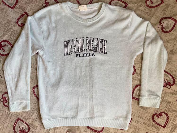 Pull oversize M/L bleu ciel