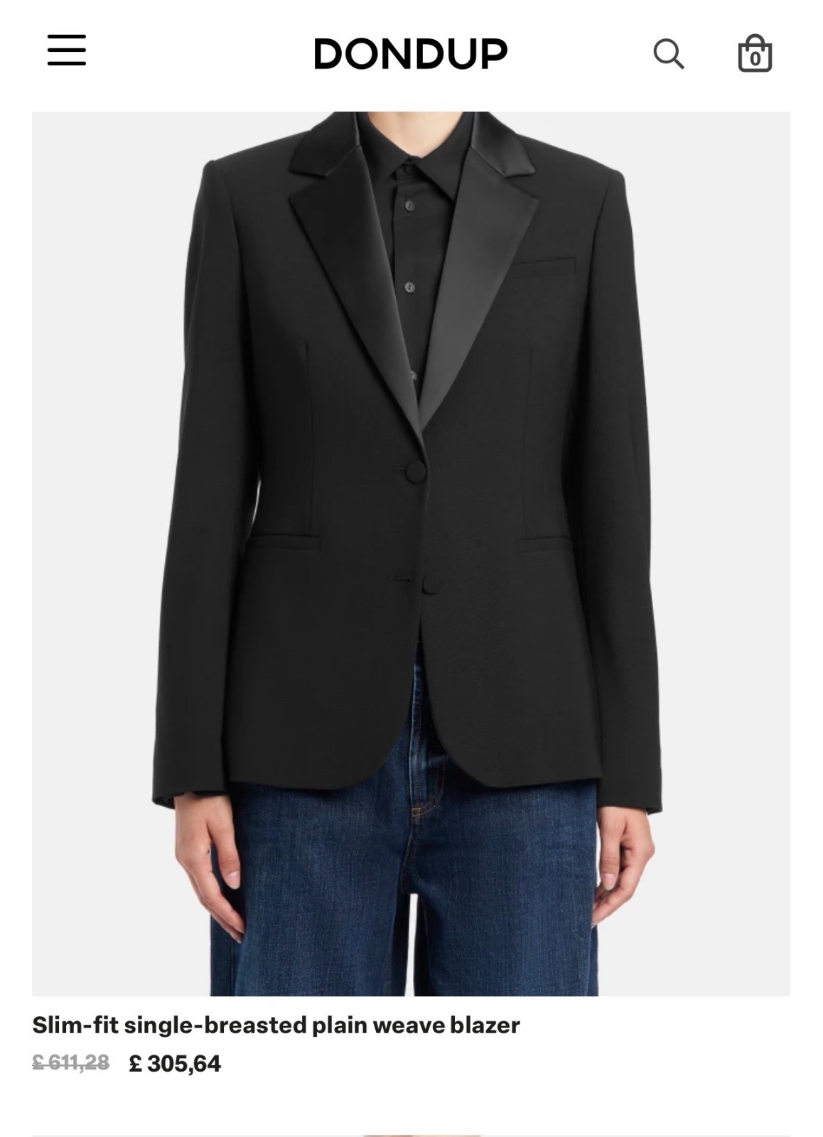 Blazer taille 38/40 (44 Italie) de la marque Dondup en Laine