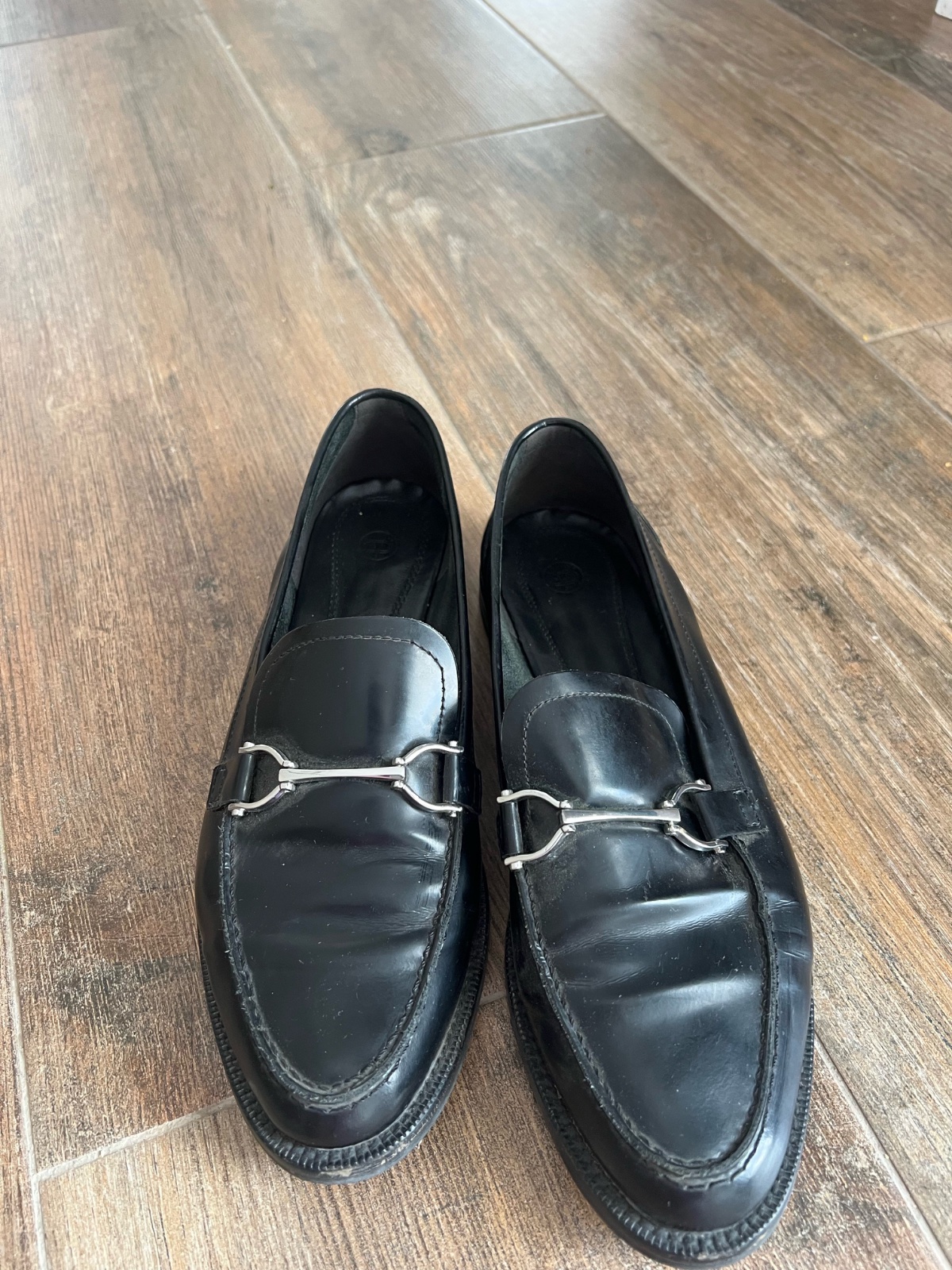Mocassins noirs Massimo Dutti pointure 38