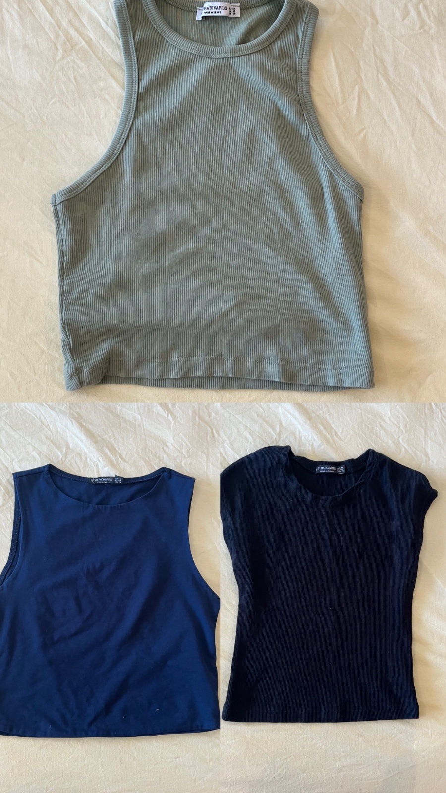 Lot 3 crop tops stradivaruis 