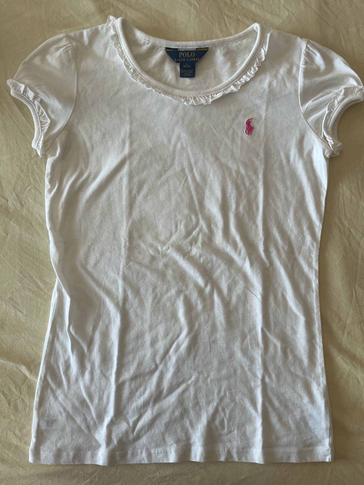 Tshirt Polo Ralph Lauren pour enfant blanc  
