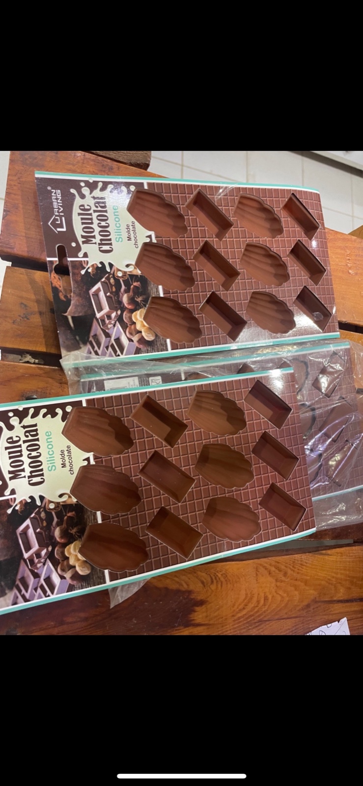 3 moules chocolat Silicone 