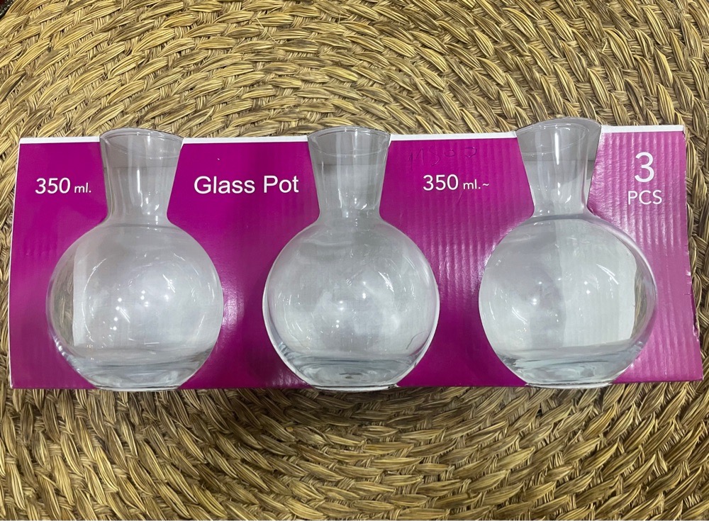 3 Glass pot 350 ml