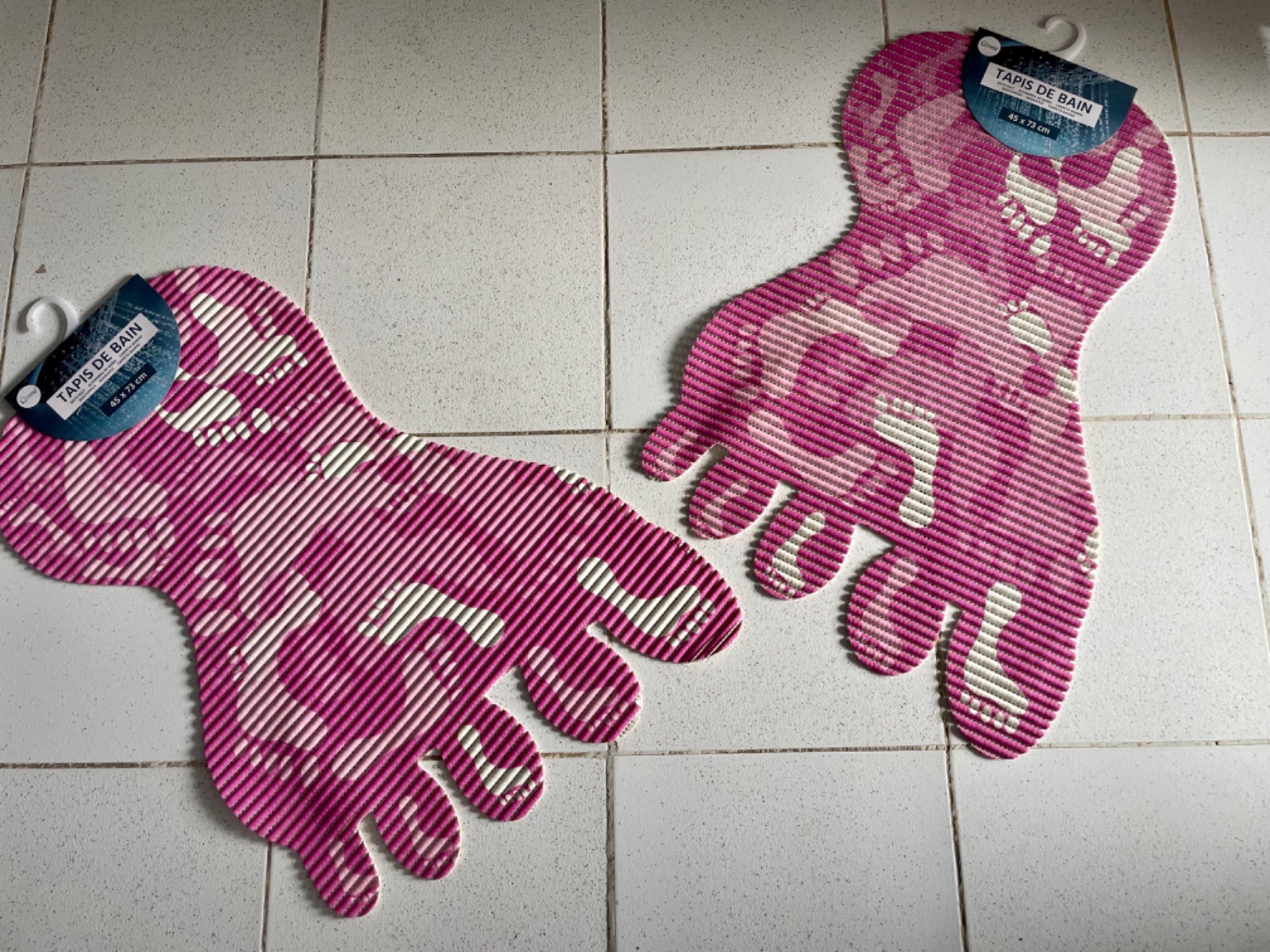 2 tapis salle de bain 