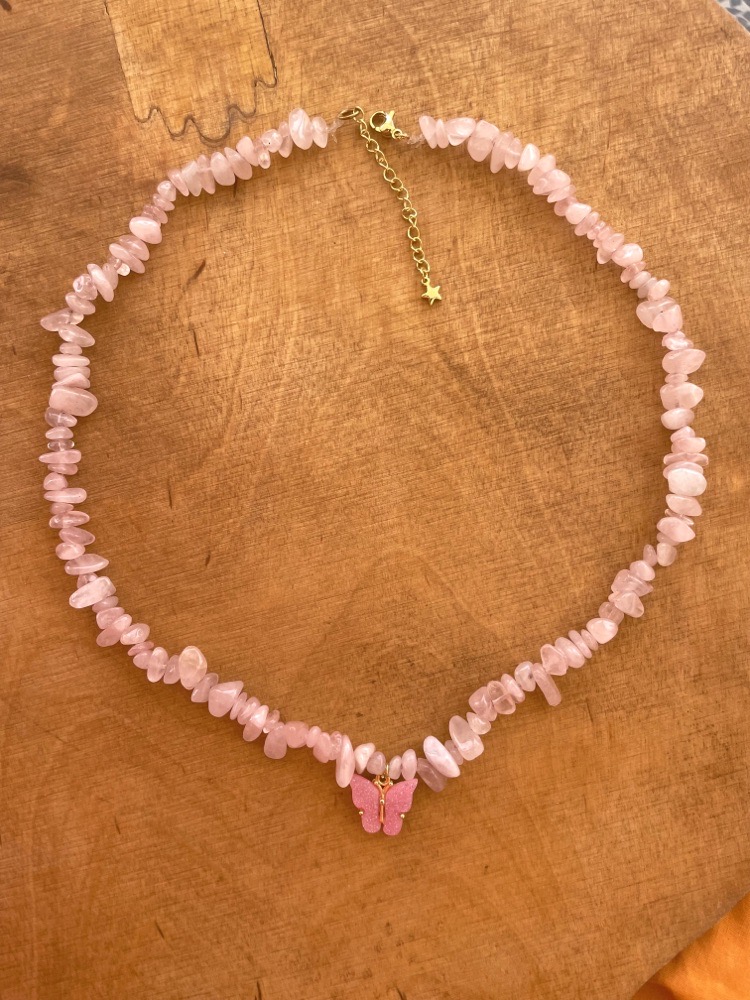 collier quartz rose ✨💖