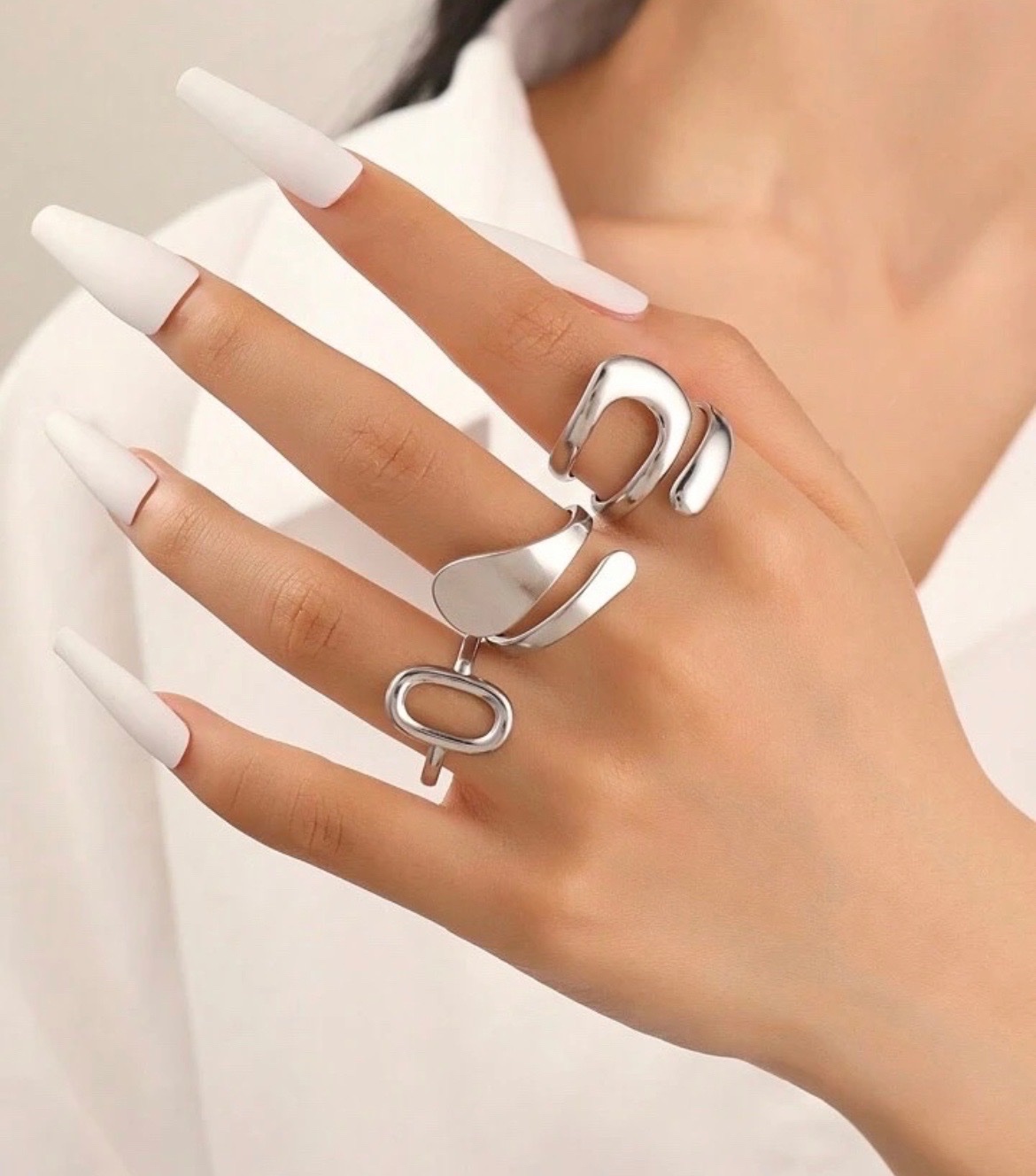 Bagues inoxydable argent 