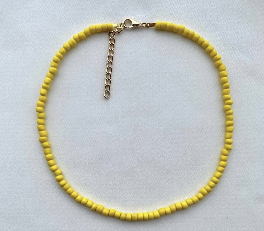 Collier simple jaune 💛