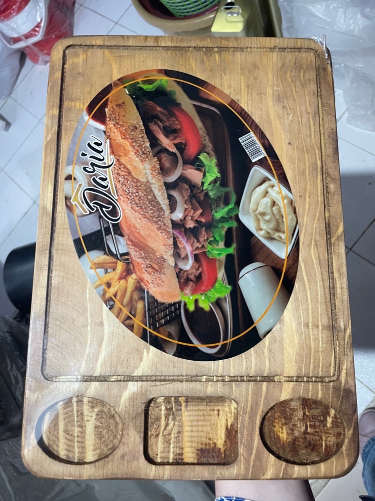 Plateau sandiwch en bois alimentaire 💯