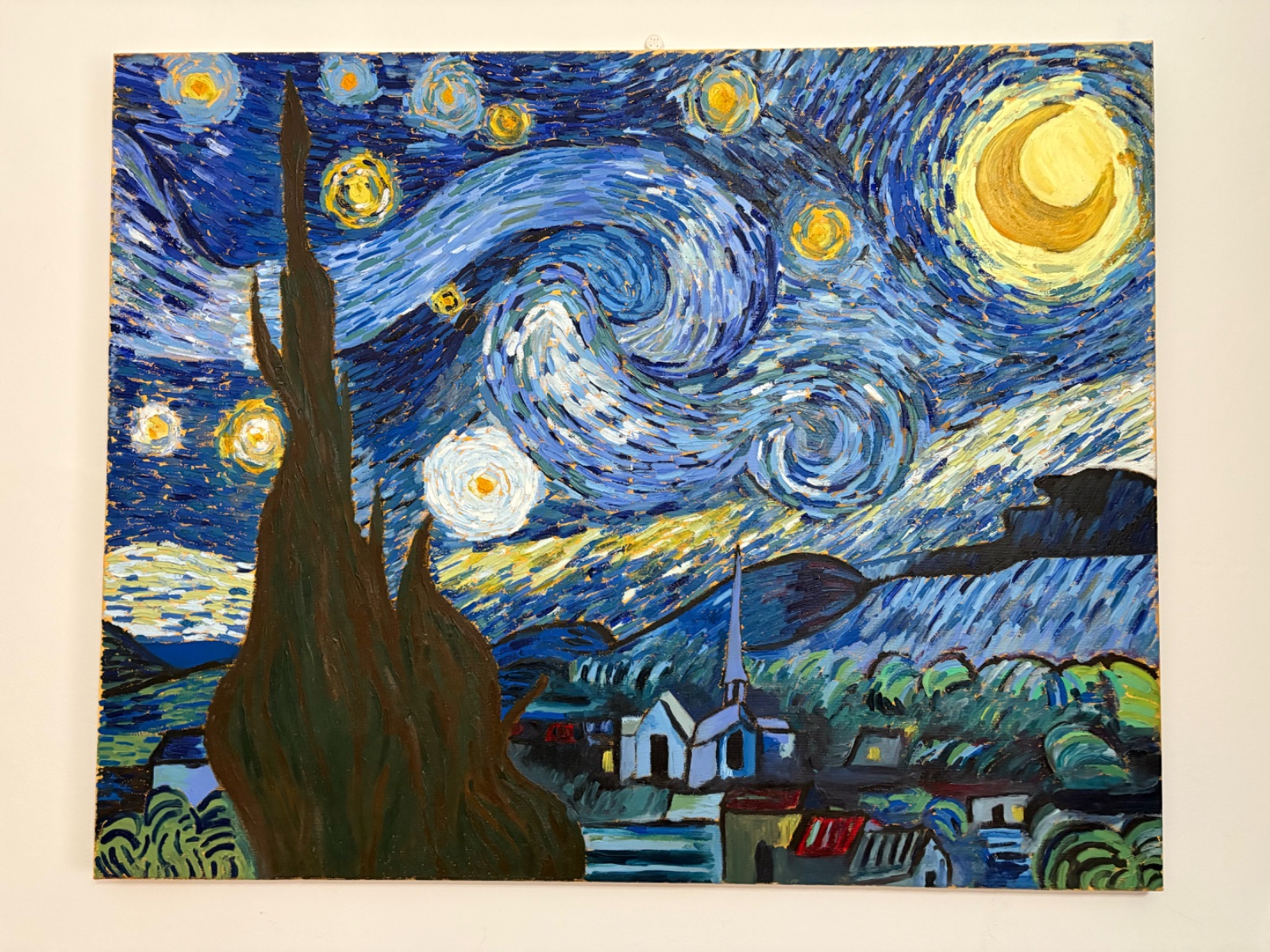 La nuit étoilée reproduction