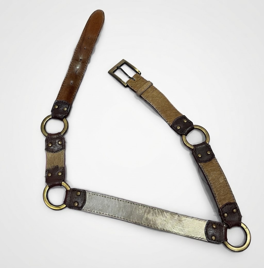 Ceinture en peau de chevre