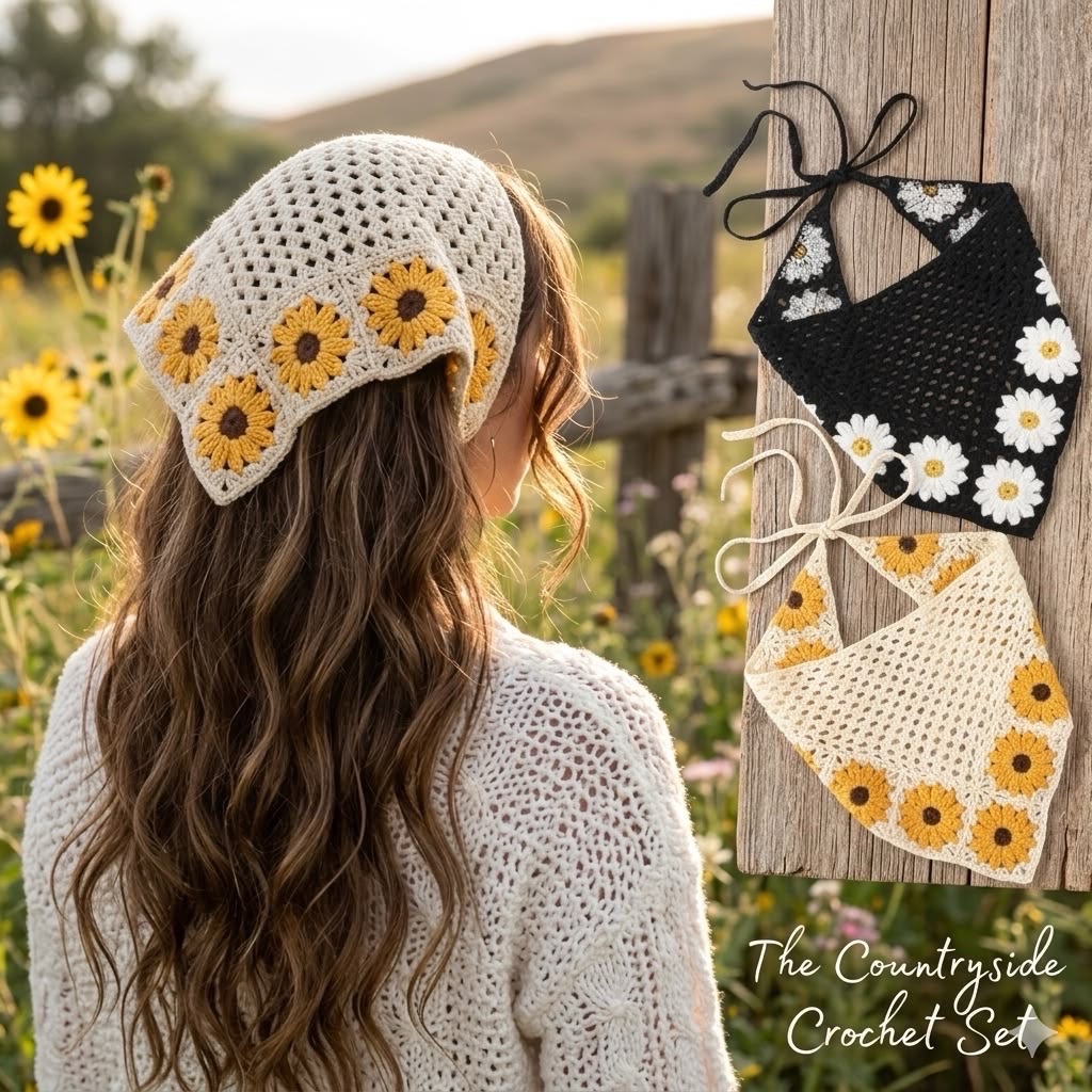 Foulard en crochet