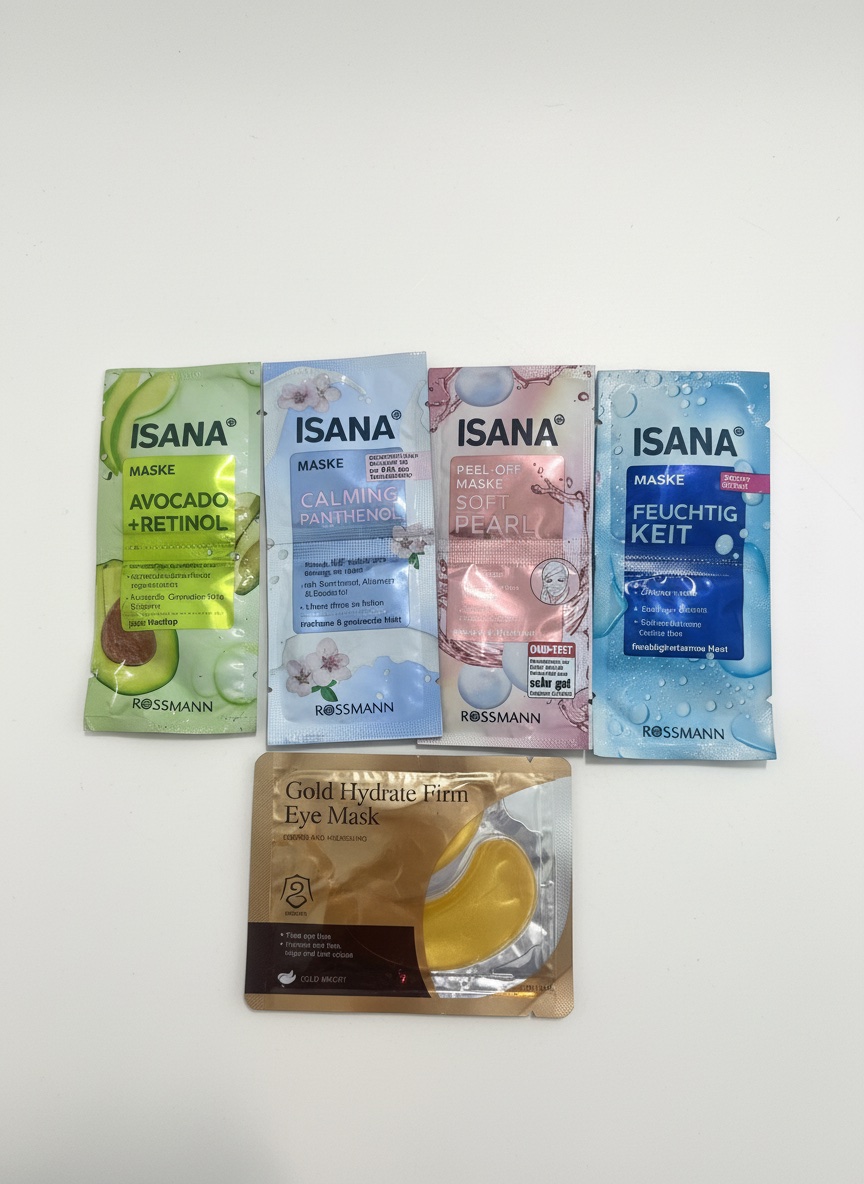 4 masques pour visages isàna et eye patch