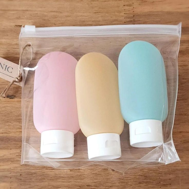 3 travel bottles 