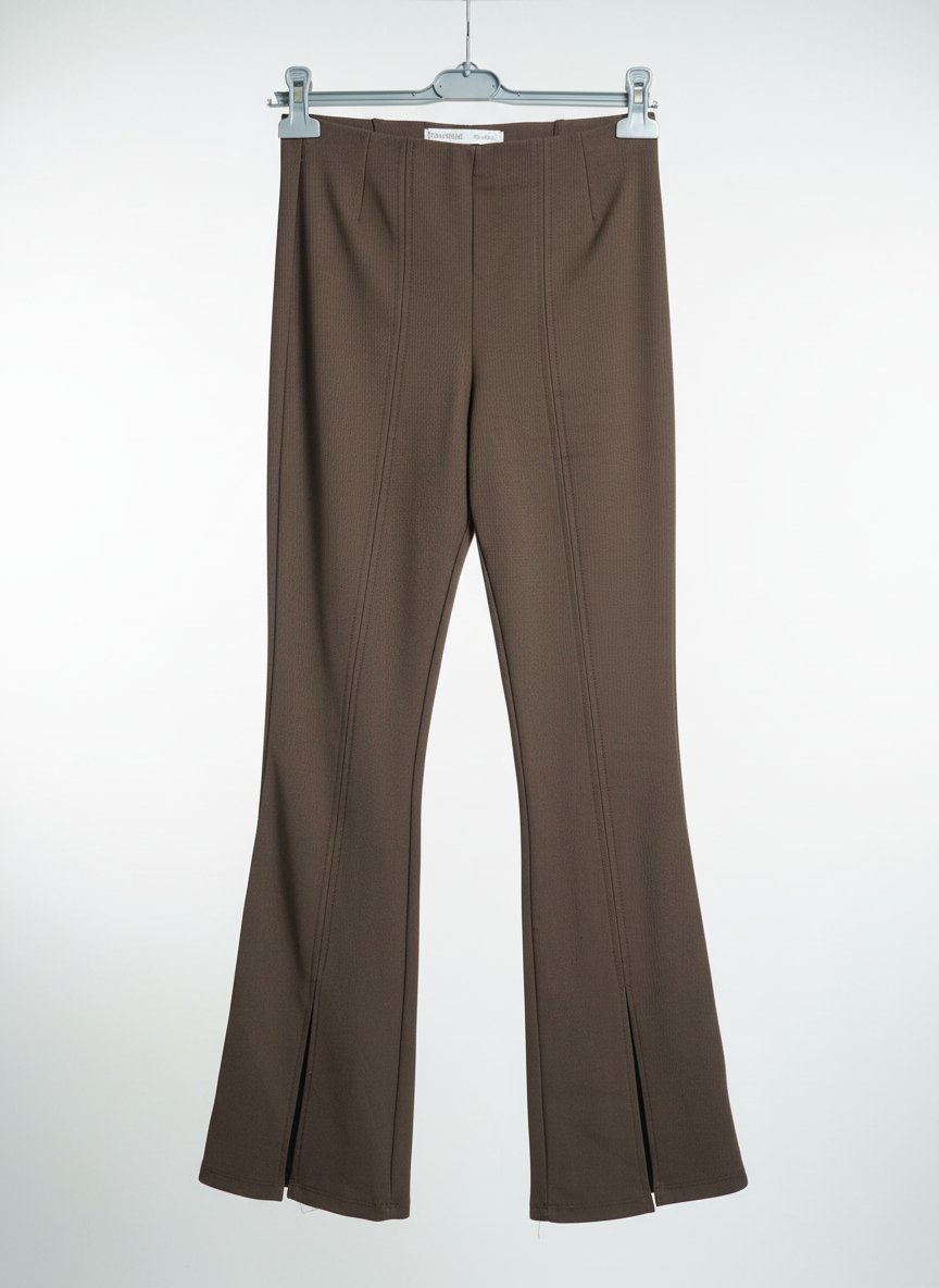 Legging flare marron