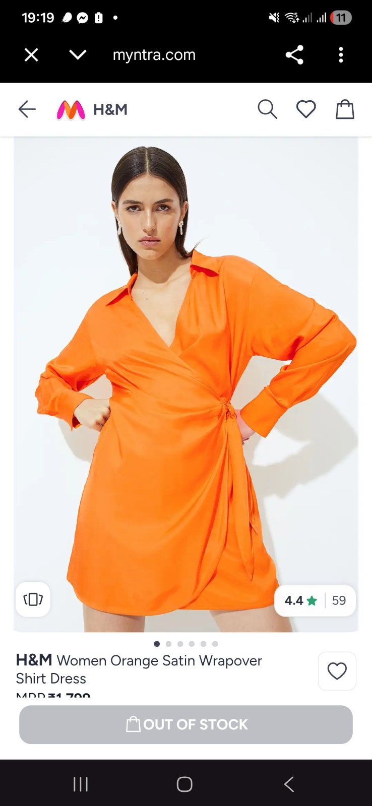 Robe portefeuille H&M