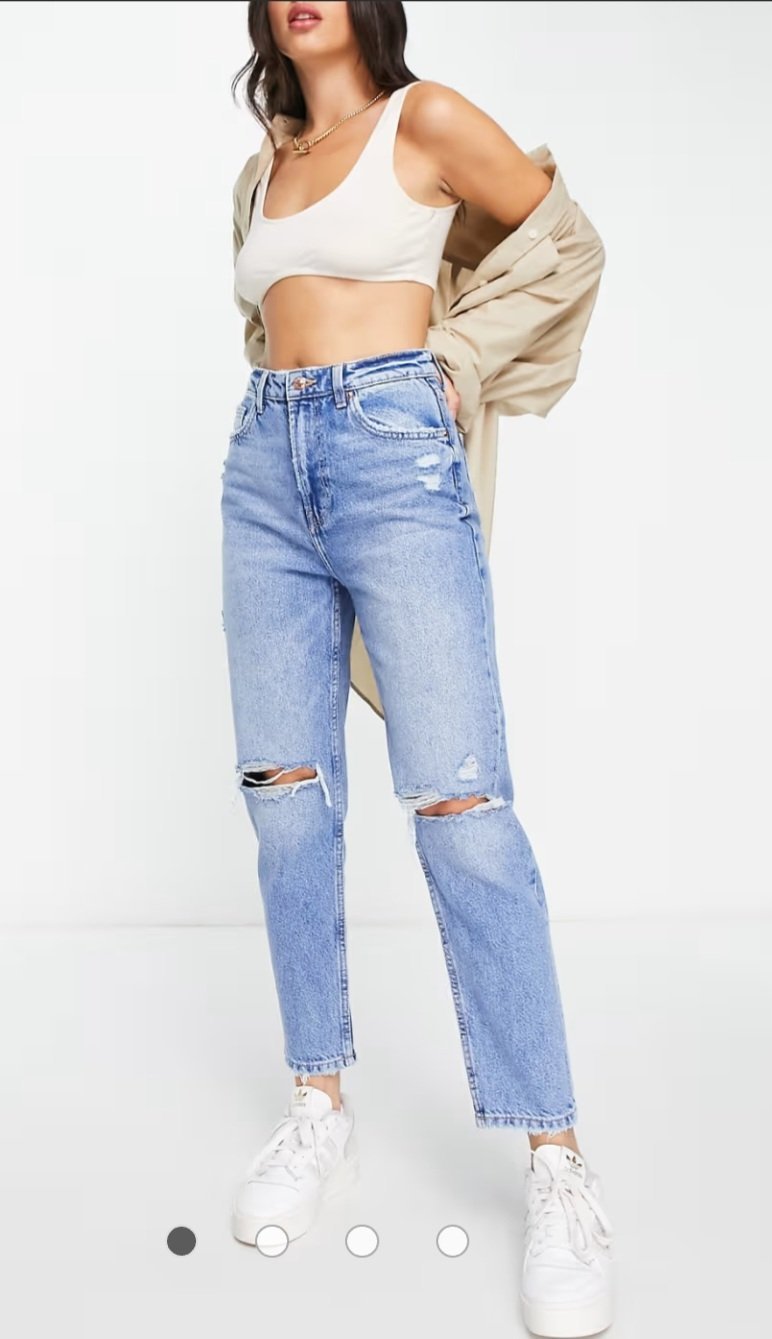 Jeans bershka light blue